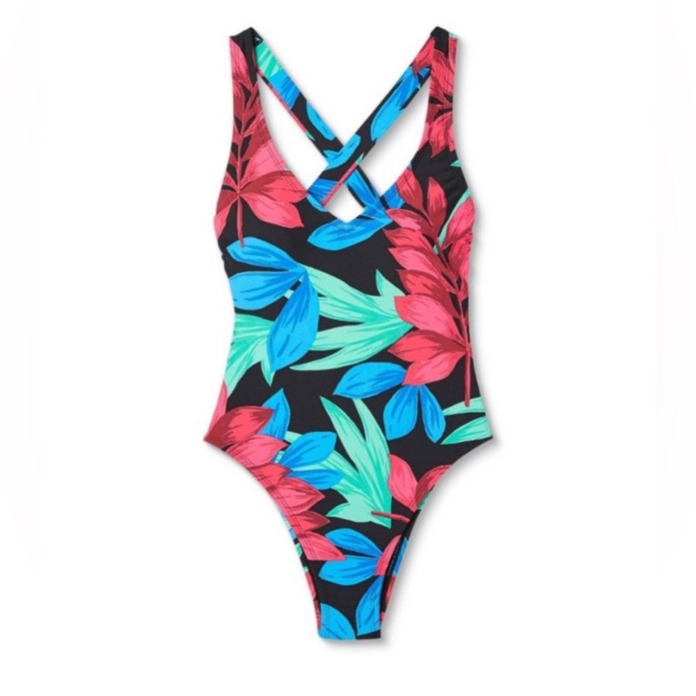 Malia Plunge Floral Swimsuit-Sea Angel